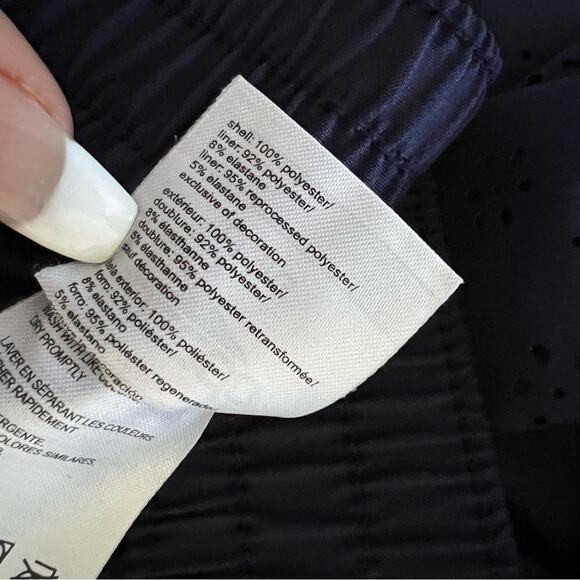 Speedo Navy Blue Skort Active Skirt Shorts Perforated Tennis Golf Mature Modest - Picture 6 of 8